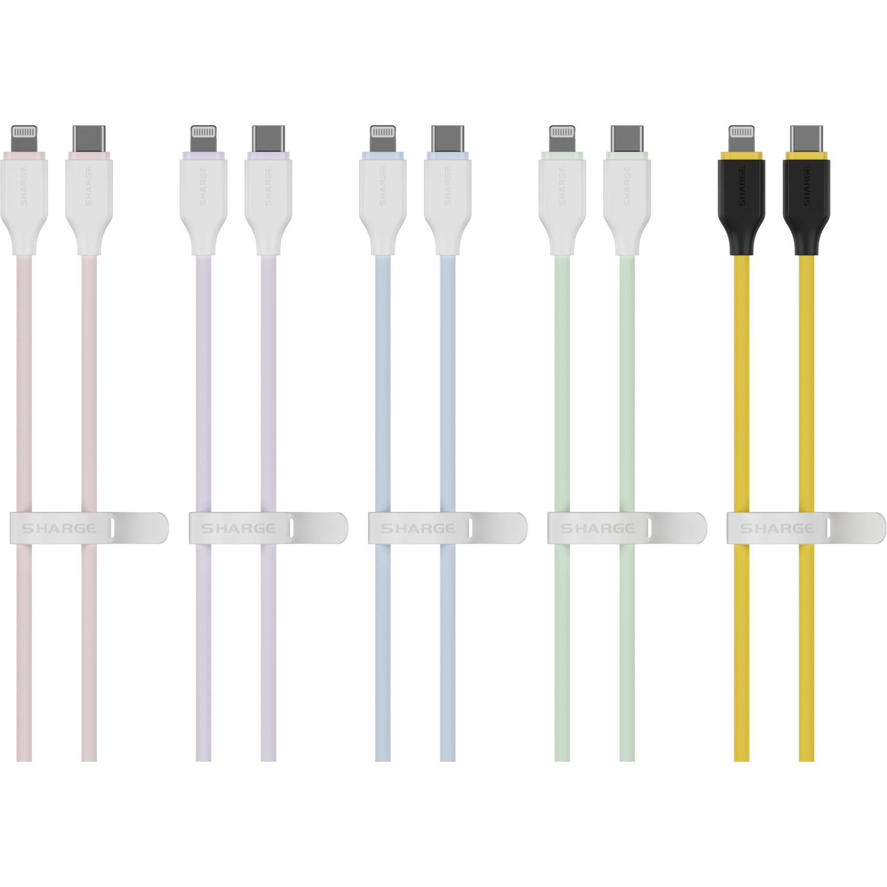 Thumbnail - Sharge Hochelastisches Kabel (1.20 m, USB 2.0), USB Kabel