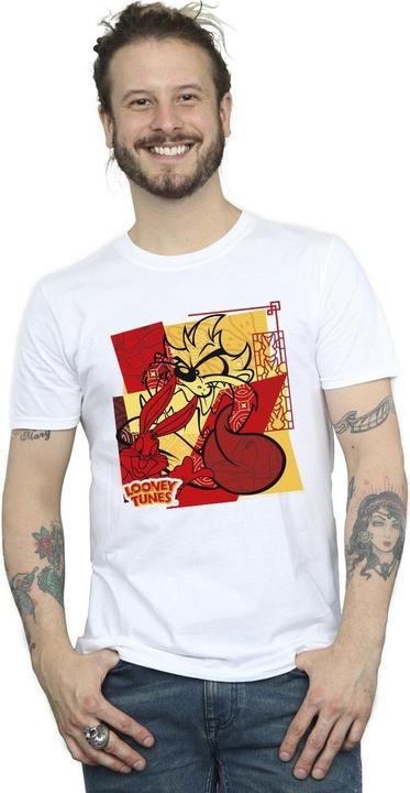 Immagine prodotto Looney Tunes Taz Bugs Rabbit New Year Maglietta Uomo (M)