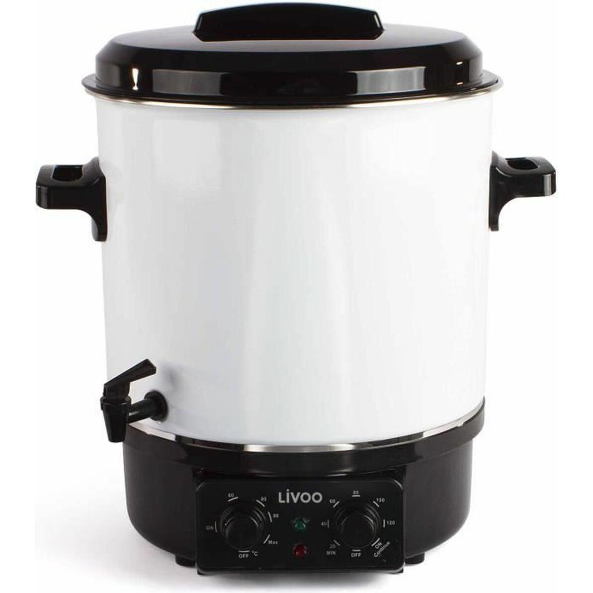 Livoo Sterilizzatore Elettrico Per Conservare I Barattoli, Sterilizzatore Per Conserve, Nero, Bianco