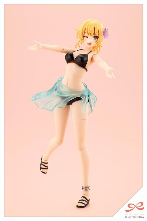 Actual product image Kotobukiya Sousai Shojo Teien Plastic Model Kit 1/10 Ritsuka Saeki (Swim Style) Hair Arrange Ver. 16 cm