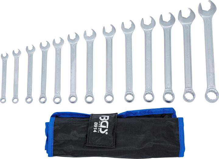 Produktbild BGS Maul-Ringschlüssel-Satz Maulseite mit Ratschenfunktion SW 8 - 21 mm 13-tlg. (19 mm, 12 mm, 14 mm, 16 mm, 10  mm, 21 mm, 18 mm, 17 mm, 11 mm, 15 mm, 8 mm, 9 mm, 13 mm, 20 mm)