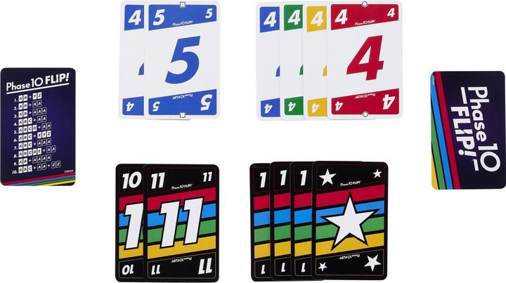 Energie-Label Games Phase 10 Flip (Deutsch, Multilingual, 2 - 6 Spieler)