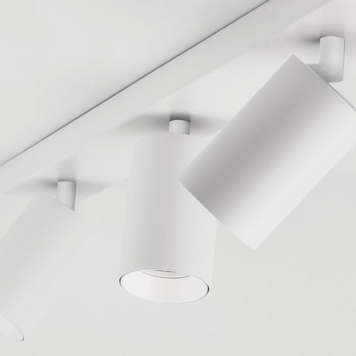 Productafbeelding Nova Luce TOD plafondlamp GU10 triple wit 55x6x12,7cm dimbaar 9012301 (GU10)
