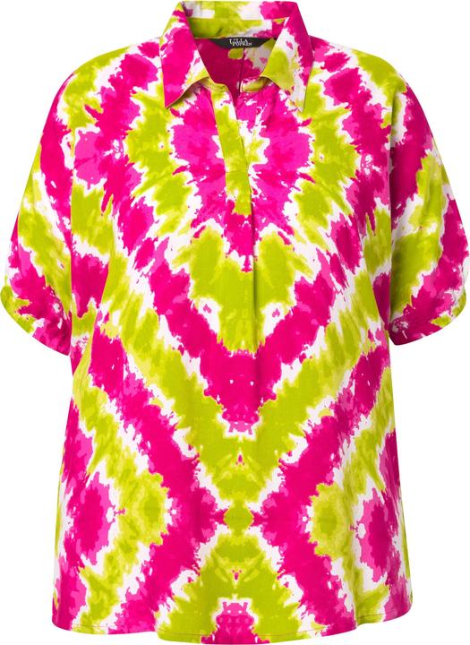 Image du produit Angel of Style Bluse, A-Linie, Batik-Muster, Halbarm (48)