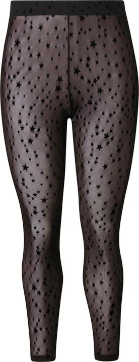 Produktbild Ulla Popken Mesh-Leggings, Sterne, transparent, hochelastisch
