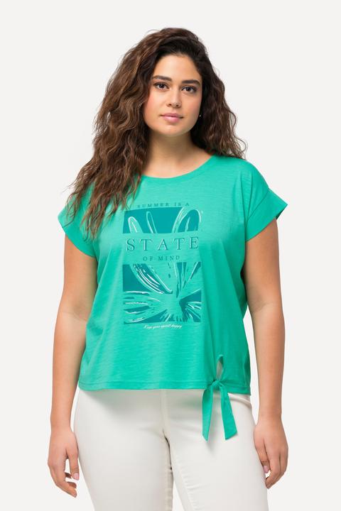 Produktbild Ulla Popken Top, Saumband, Oversized, Rundhals, Cup-Ärmel (60)