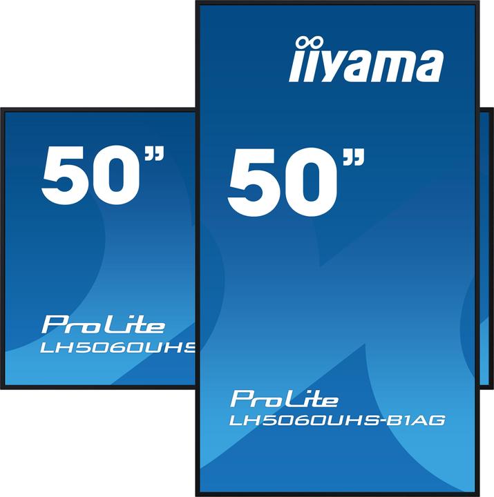 Actual product image iiyama 50IN IPS PANEL 4K UHD 3840X2160 8MS 24/7 500CD/M2 1200:1 3XHDM (3840 x 2160 Pixels, 49.50")