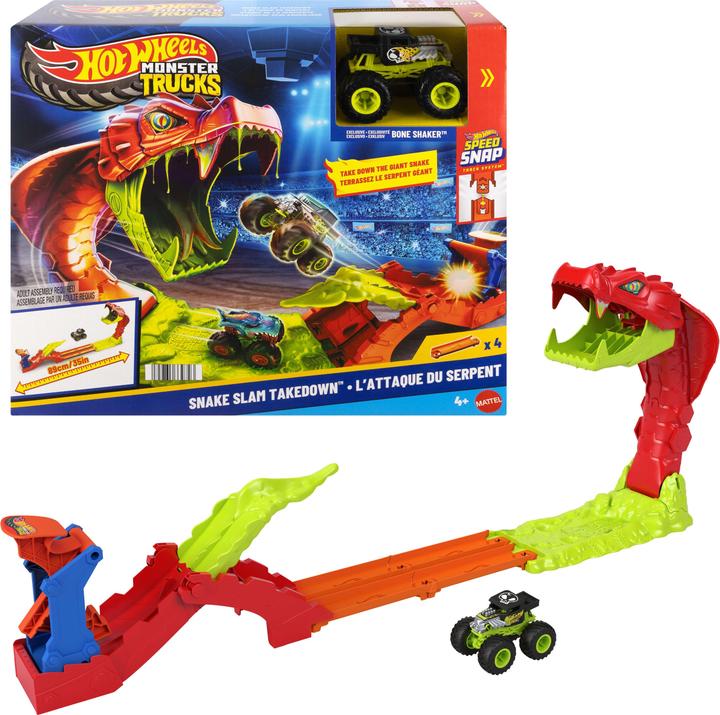 Image du produit Mattel Hot Wheels Monster Trucks Gigantische Schlangenjagd