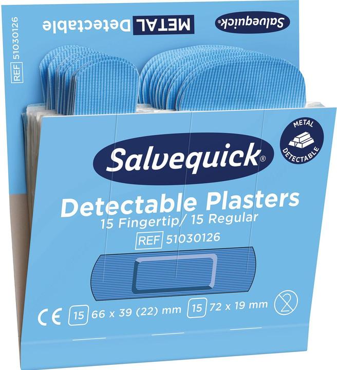 Actual product image Salvequick Refill plaster strips detectable (30x)