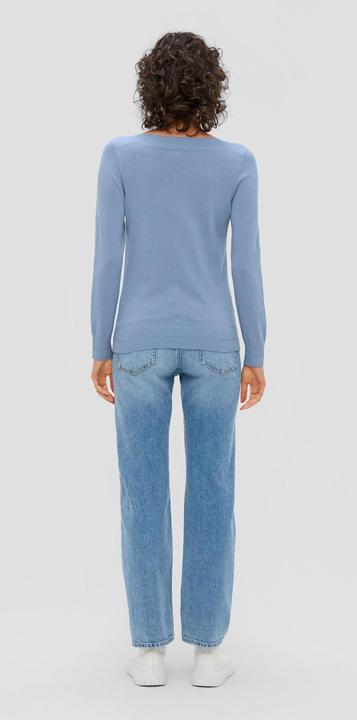 Produktbild s.Oliver Strickpullover Longsleeve mit U-Boot-Ausschnitt (36)