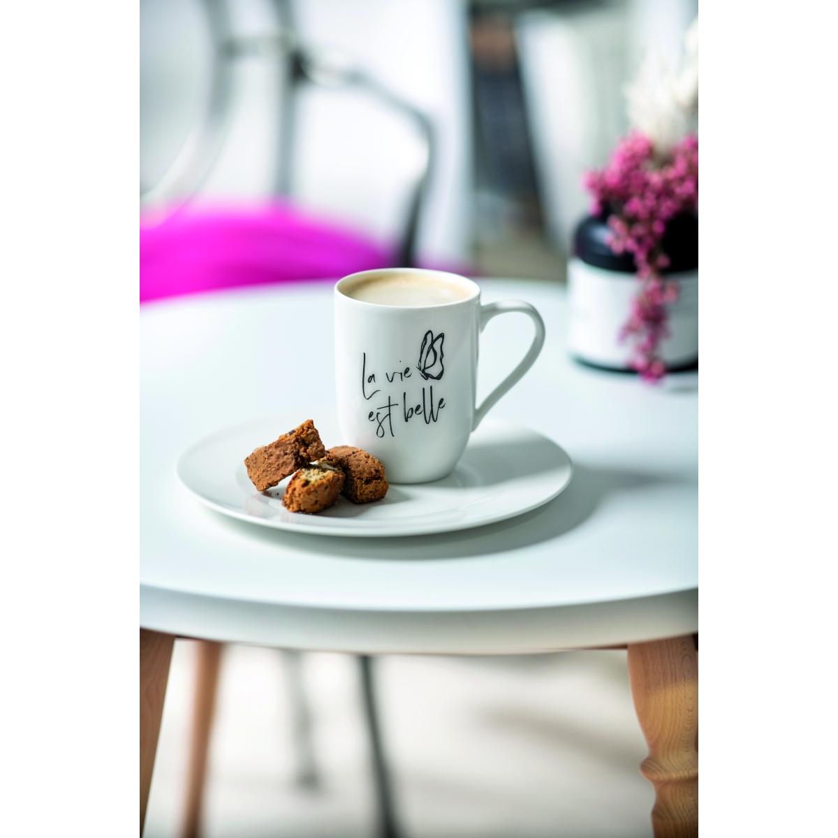 Thumbnail - Villeroy & Boch, Tasse, Becher mit Henkel La vie est belle Statement (290 ml, 1 x)