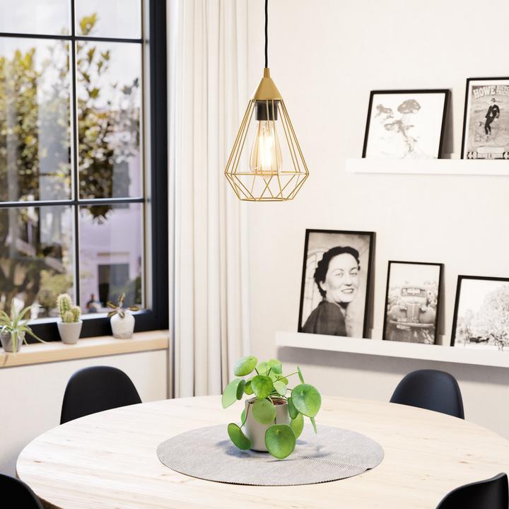 Image du produit EGLO Suspension TARBES 1x E27 laiton brossé (E27)