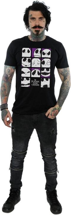 Produktbild Disney Nightmare Before Christmas Many Faces Of Jack Squares TShirt (L)