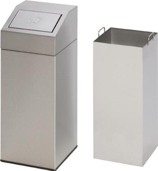 Image du produit kaiserkraft Collecteur de déchets en inox, pour l'intérieur et l'extérieur (45 l)