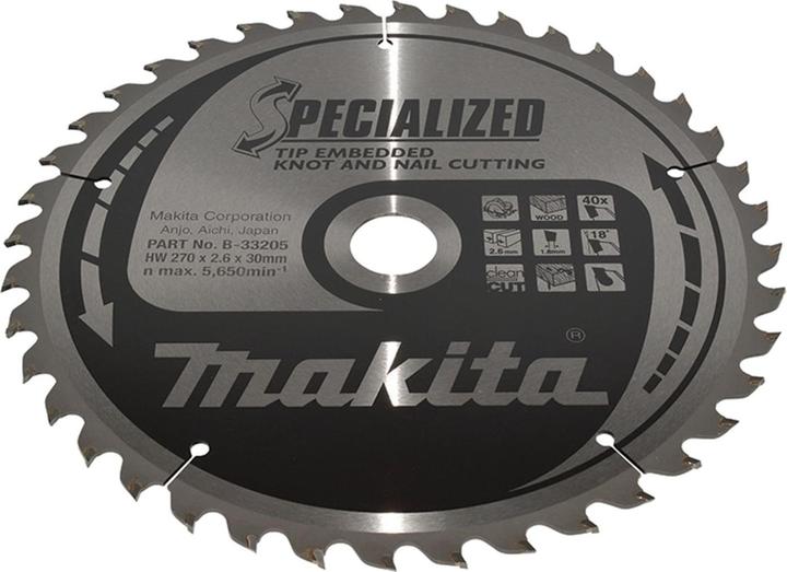 Makita SPECIALIZED zaagblad 270x30x40Z
