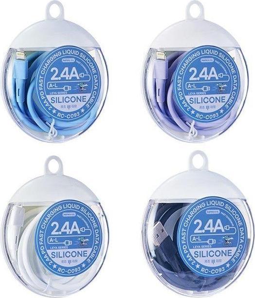 Actual product image Remax LEYA SERIES RC-C093 KABEL 2,4A USB/MICRO-USB 1M SCHWARZ (1 m)