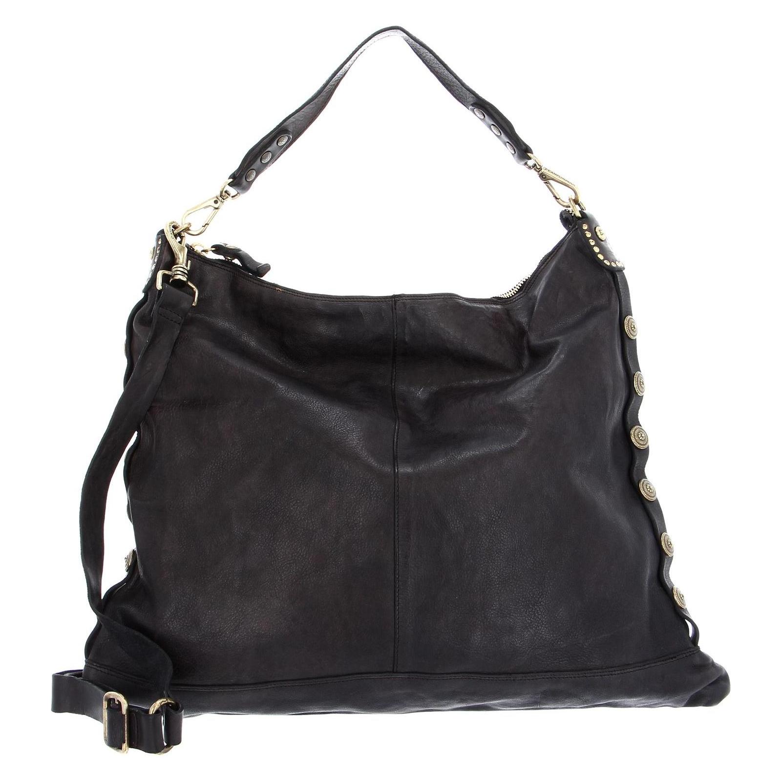 Campomaggi, Damen, Handtasche, Shoulder Bag, Grau