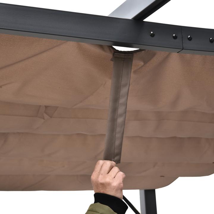 Actual product image Outsunny Pergola with sliding roof (300 cm, 300 cm)