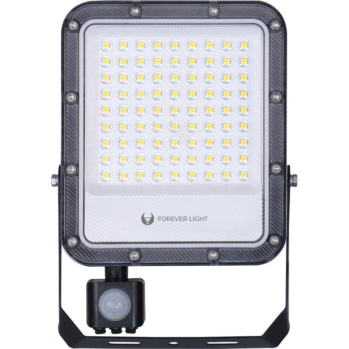 Forever Light, Fassadenbeleuchtung, Floodlight LED PROXIM+ 50W 4000K 7500lm PIR 230V IP65 150lm/W 5 years warranty (7500...