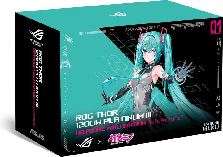 Actual product image ASUS ROG Thor Platinum III Hatsune Miku Edition (1200 W)