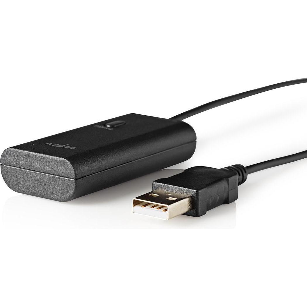 Nedis Trasmettitore Bluetooth Connessioni - Ingresso: 1x AUX / 1x USB SBC Fino a 1 dispositivi (Emittenti), Adattatore audio Bluetooth, Nero