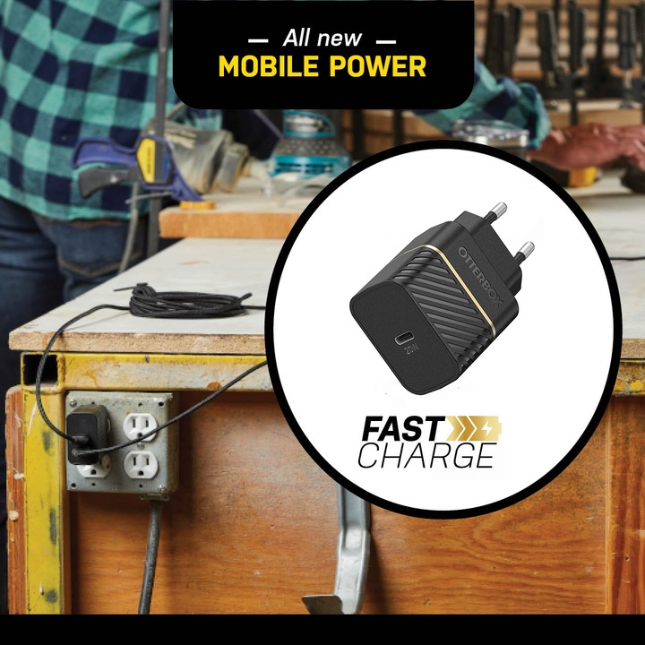 Actual product image OtterBox EU Fast Charge Wall Charger (20 W)