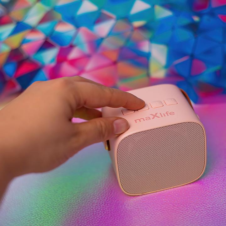 Image du produit Maxlife Enceinte karaoké Bluetooth MXKS-100 rose (5 h)