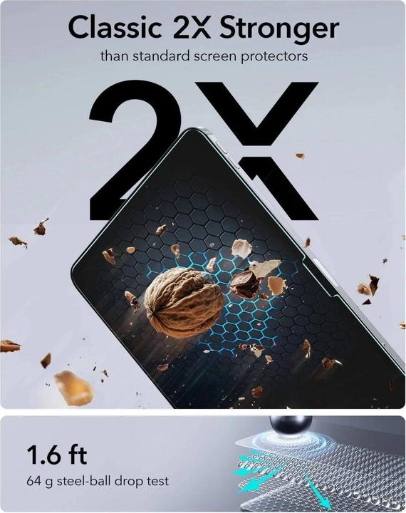 Image du produit ESR ULTRAFIT TEMPERED GLASS 2-PAKET FÜR IPAD PRO 13” 7 / 8 / 2024-2025 KLAR (2 pcs, Apple iPad Pro 13 2024, Apple iPad Pro 13 2025)