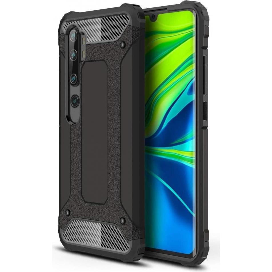 Screenguard AdventureCase Xiaomi Mi Note 10 Lite Hybrid Hülle (Xiaomi Mi Note 10 Lite), Smartphone Hülle, Schwarz