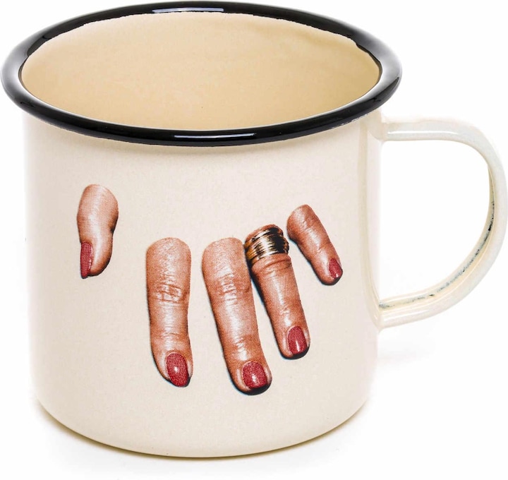 Seletti Enamel Mugs Toiletpaper Tasse (1 x)