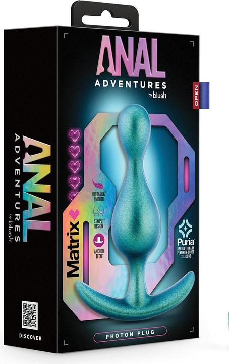 Produktbild Blush Novelties Anal Adventures Matrix Photon Plug - Puria™ Silicone Anal Plug, Ultrasilk® Smooth, A