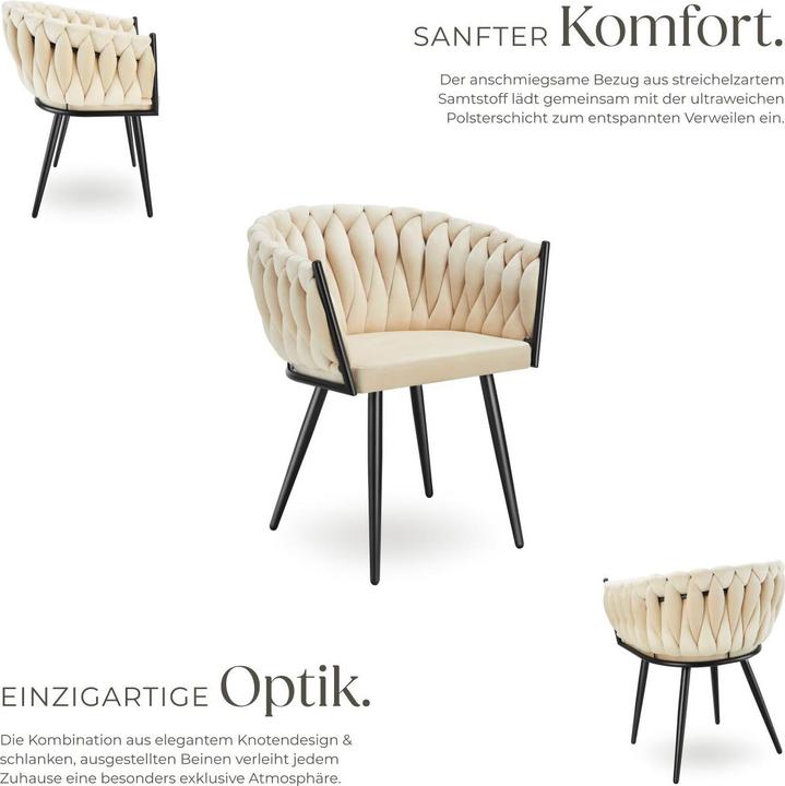 Actual product image tectake Esszimmerstuhl Astano 2er Set