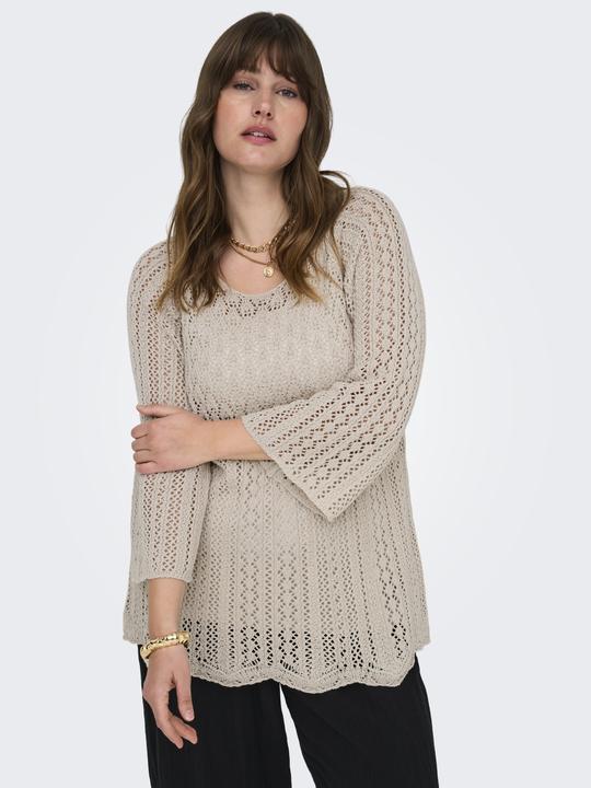 Produktbild Only Normal geschnitten Rundhals Plus Pullover Strickpullover (46, 48)