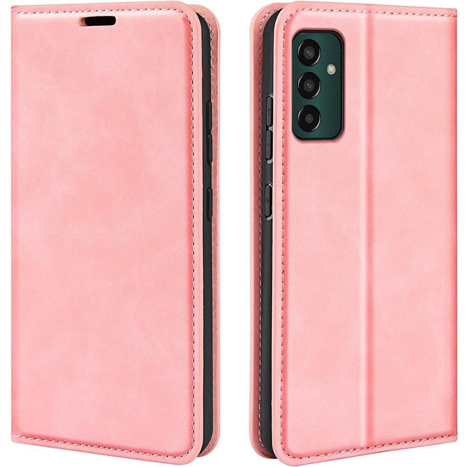 Cover-Discount Galaxy M13 - Stand Flip Case Hülle rosa (Samsung Galaxy M13), Smartphone Hülle, Rosa
