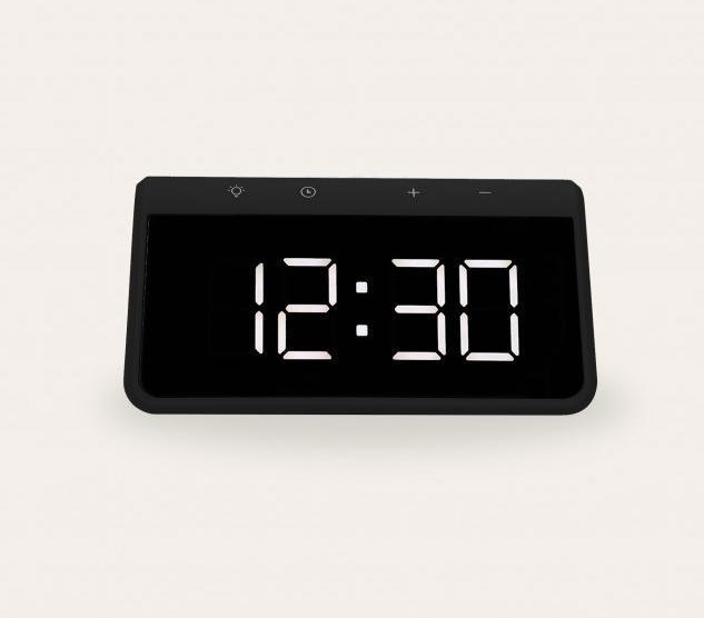 Actual product image KSIX Alarm Clock 2 With Fast Charge Wireless Charger 7.5w-10w