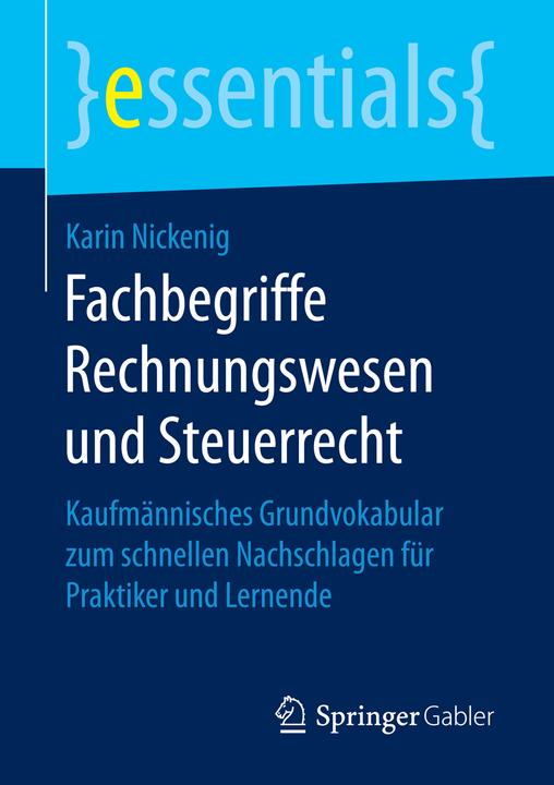 Produktbild Fachbegriffe Rechnungswesen und Steuerrecht (Deutsch, 2016)