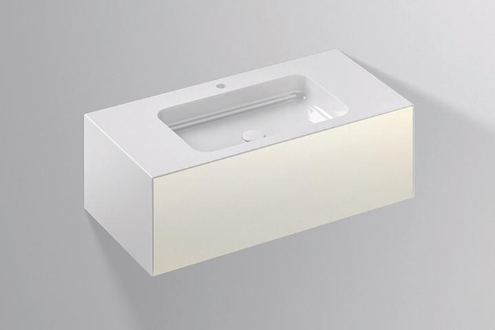 Taupe silk matt, White, white enamelled