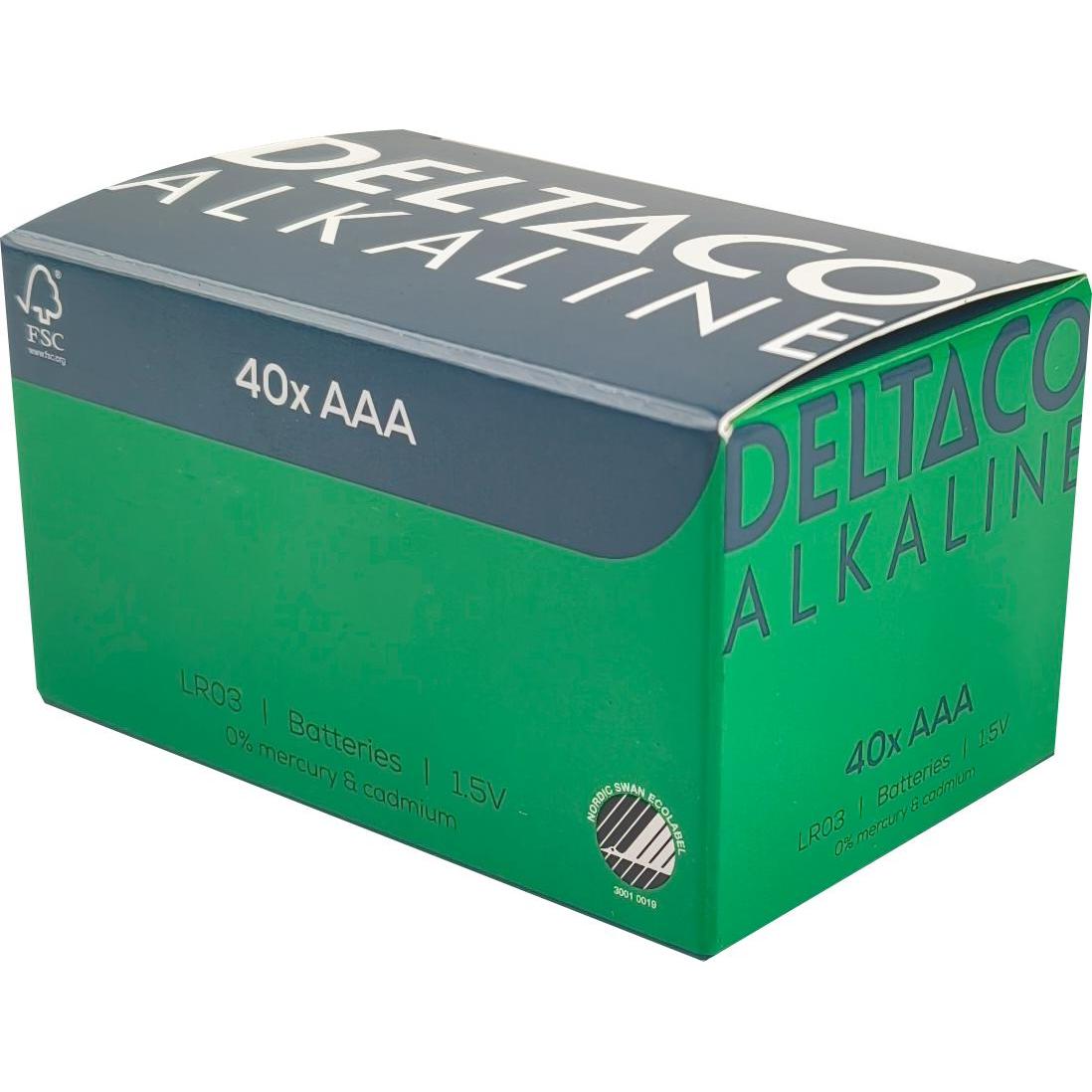 Deltaco LR03-40B (1 pz., AAA / LR03 / Micro / R03 / AM4 / MN2400 / KR03, 1300 mAh), Batterie + pile