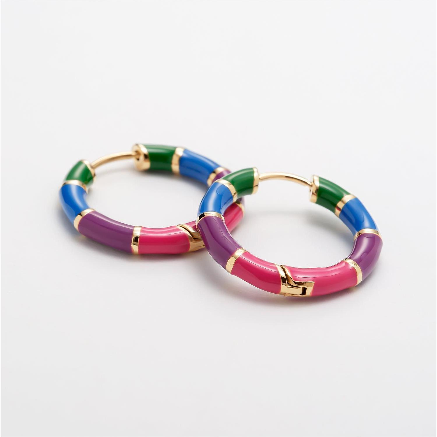 Thumbnail - Esprit, Ohrringe, Creolen ENAMEL, (Edelstahl, Emaille)