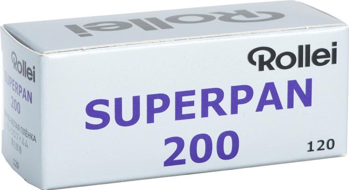 Actual product image Rollei films Superpan 200-120