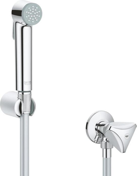 Grohe Tempesta F Brauseset mit Knopfbetätigung und Eckventil (chrom)