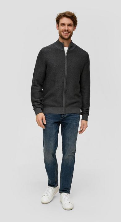 Produktbild s.Oliver Strickjacke Strickjacke mit Musterstruktur (L)