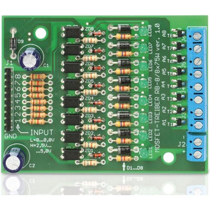 Thumbnail - Pollin Electronic Bausatz Mosfet-Treiber RB-8/8x100W, Elektronikmodul