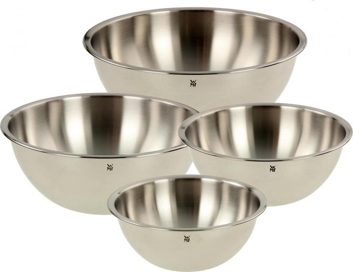 Productafbeelding WMF Kommen set 4st RVS kommen 0,75-2,75l stapelbaar (24 cm, 2.75 l, 4 x)