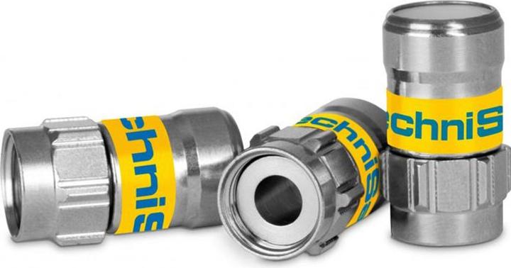 TechniSat 0006/3370 Koaxialstecker F-Typ (e) 75 Ohm (75 dB, Antennenkabel)