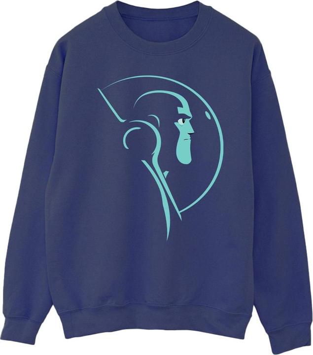 Actual product image Disney Mens Lightyear Space Helmet Stare Sweatshirt (XL)