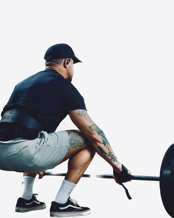 Actual product image Reeva lifting strap with padding ultra grip