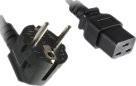 Produktbild Helos Stromkabel CEE 7/7 gewinkelt bis IEC 60320 C19 gerade (3 m)
