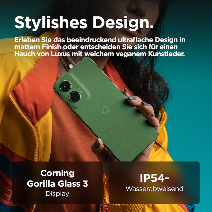 Actual product image Motorola Moto G35 (128 GB, Leaf Green, 6.72", Dual SIM, 50 Mpx, 5G)