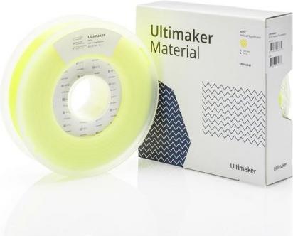 Actual product image Ultimaker PETG - Yellow Translucent - 2.85mm (PETG, 2.85 mm, 750 g, Yellow)
